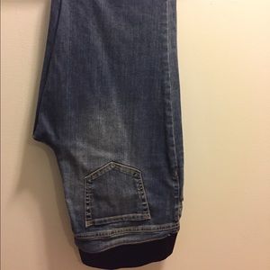 Maternity blue jeans
